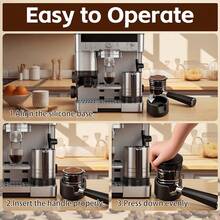 Base de prensador de café de silicona compatible con máquina de espresso ES601 ES701, alfombrilla antideslizante para soporte de prensador de café, mejora la estabilidad del prensado y la extracción, accesorios de espresso compatibles con soporte portafiltro manual - Multicolor - Ver 5