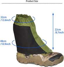 ¡RecomendadoDrfeify Gaiters de Tobillo, Cubiertas de Zapatos Protectoras Ajustables para Caminatas Al Aire para Caminar¡Top de Temporada - 1 - Ver 4