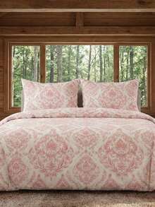 2/3 件套土耳其棉质梭织羽绒被套装 | 羽绒被套和枕套，现代卧室床上用品，135*200 厘米，150*200 厘米，200*200 厘米，200*220 厘米，220*240 厘米 - 杏色 - 查看 2