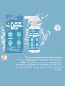 多用途空气除尘喷雾，笔记本电脑键盘清洁剂 - 液體 - 查看 6