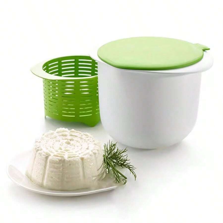 Cheesemaking Kit, Includes Mold Set, Tofu Press With Drainage, And User-Friendly Supplies For Homemade Cheese, Including Green Cheese Mold Press