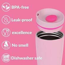 Rubber Seal Replacement For  Sliding Lid Coffee Tumbler, Silicone Sealing Ring Gaskets Seal Parts Leak-Proof Water Bottle Lid, Compatible With  SmoothSip Slider 20/12OZ (3PCS/Dark Pink) - / - Xem 7