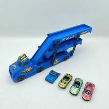 3-Layer Truck Transport Toy, Comes With 3 Random Car Toys - This Multi-story Car - View 7