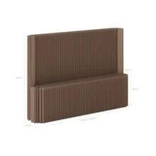 Room Divider,Bedroom,Multi Functional Folding Room Partition Screen With Shelving ,Made Of Kraft Paper, Perfect For Living Rooms, Offices, And Beauty SalonsMade Of Kraft Paper, Perfect For Living Rooms, And Beauty Salons - braun - Übersicht 10