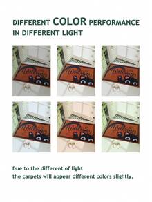 1pc Vintage Colorful Printed Pattern Doormat, Minimalist And Elegant, Made Of Polyester Fiber, Rectangular Non-Slip Durable, Suitable For Indoor Entrance, Bedroom, Kitchen Decor, Room Decor - Camel - View 10