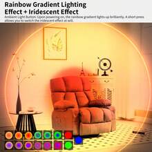 LiHangStar 1/2/4pcs RGB Gradient Black Night Light, Dimmable Indoor Wall Lamp, Rechargeable LED With Motion Sensor, Suitable As Decor Light, Magnetic Cabinet Light For Entryway, Bedside, Desk, Wardrobe, Gaming Room - RGB Sensor Night Light - View 3