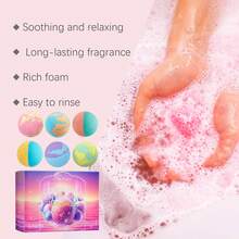 Bubble Bath Ball Moisturizes And Nourishes With Plant Fragrance, Leaving A Long-Lasting Fragrance That Deeply Cleanses The Skin - Multicolor - View 8