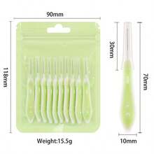 MyAoKuE-Up 10 Pcs Mini Eyebrow Brushes, Mascara Brushes, Disposable Pear-Shaped Makeup Brushes, Silicone Handles, Soft Bristles, Multi-Functional Makeup Brushes, Suitable For Daily Use And Travel. - Multicolor - View 7