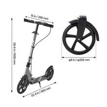 Patinetes y equipos para niños - 20 cm (8 pulgadas), Aluminio, Gris - Ver 10
