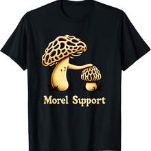 Camiseta con chiste sobre el Museo Morel, puerto Morel, micólogo y juego de palabras sobre micología - Negro 4 - Ver 1