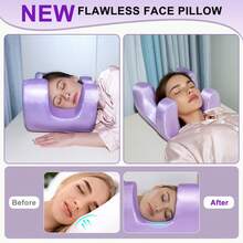 Beauty Headrest, Super Soft And Slowly Rebound Skin-Friendly Fabric, Multifunctional Anti-Wrinkle Beauty And Skin Care Makeup Pillow. 4 Colors To Choose From - 紫色 - 查看 5