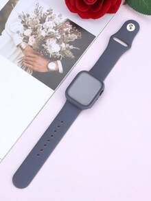 二合一运动硅胶表带和表壳套装，兼容 40mm、41mm、42mm、44mm、45mm、46mm 和 49mm 尺寸的 表带和表壳。柔软舒适的硅胶表带搭配铆钉表扣。防震防刮的硬质 PC 材料和钢化玻璃保护膜一体成型。兼容 Series Ultra/11/10/9/8/7/6/5/4/SE。男女通用智能手表表带和表壳套装。 - 太空灰 - 查看 7