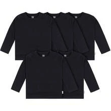 ¡RecomendadoGerber Paquete de 5 Camisetas de Manga Larga sólidas para niños pequeños, 160 g/m² Camisetas de Manga Larga para bebés y niños pequeños para Unisex bebé¡Top de Temporada - Negro - - Ver 7