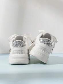 2026春季新款儿童软底运动鞋，男童休闲鞋，女童及大童跑步鞋，时尚滑板鞋 - 銀色 - 查看 6