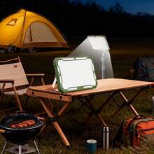 1pc 3000mAh LED Camping Lamp, Outdoor Tent Light, Portable Emergency Flashlight With 3 Lighting Modes, Adjustable Brightness, Suitable For Bedroom, Living Room, Office, Camping, Built-In Handle And Powerful Magnetic Base - Multicolor - View 9