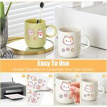 ¡RecomendadoVinilo Adhesivo Imprimible, 50 Hojas A4 Blanco Mate - Impermeable y Secado Rápido - Compatible con Impresoras de Inyección de Tinta y Láser - Superficie Autoadhesiva para Etiquetas y Calcomanías¡Top de Temporada - 1 - Ver 3