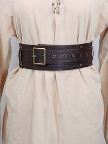 Ceinture en PU de chevalier viking médiéval, convient pour le cosplay, les accessoires vestimentaires, l'été, les occasions décontractées, scolaires/professionnelles, polyvalente et à la mode - A - Voir 4