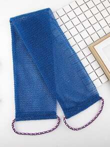 非洲网状去角质浴巾套装，双面设计，可轻柔或粗暴去角质，有效去除身体角质，浴室背部按摩器，优质网状材质，便捷系带设计，浴球和浴巾，沐浴海绵，令肌肤光滑，适合日常使用（蓝色，紫色） - 多色 - 查看 11