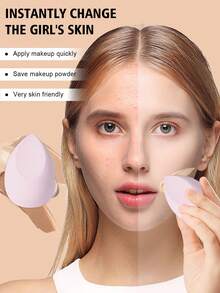 22pcs Full Set Of Makeup Brushes Includes 14 Soft Makeup Brushes, Such As A Loose Powder Brush, Nose Shadow Brush, Eyeshadow Brush, Eyebrow Brush, Lip Brush, And Detail Brush + 7 Liquid Makeup Beauty Eggs + 1 Mini Beauty Sponge. Suitable For Beginners, Professional Makeup, And Novice Beauty Enthusiasts. - Pink - View 8