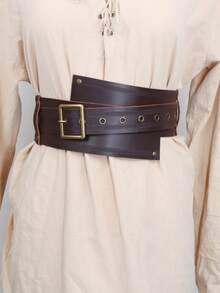 Ceinture en PU de chevalier viking médiéval, convient pour le cosplay, les accessoires vestimentaires, l'été, les occasions décontractées, scolaires/professionnelles, polyvalente et à la mode - A - Voir 3