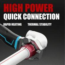 吕沃锂电池热熔焊接机，PPR水管对接焊接设备，防堵塞模头，PE/PB无线充电热熔装置。不粘管，无泄漏，导热性好，加热快，340℃恒温智能控制，搭配大容量电池，实现长期高效运行。 - 橄欖綠 - 查看 5