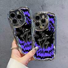 Phone Case: Phone Case Design Suitable for  17 Pro Max, 16, 15, 14, 13, 12, 11, Pro, Plus, E. Features a Cream Texture with a Soft Electroplated Frame. The Case Is Sturdy, Durable, and Drop-resistant, Including a Protective Lens - 和風電気メッキバターシェル 1111-シルバー-ABC706 - チェックする 4