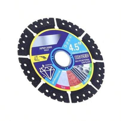 Disco de corte de diamante de 115 mm, hoja de corte de metal para amoladora angular, adecuado para cortar acero, hormigón, piedra, mármol