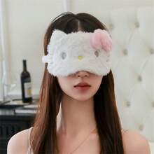 SANRIO 1 件装肉桂卷毛绒睡眠眼罩 - 可爱卡通设计，柔软遮光罩，适合各种浅棕色眼睛，兼具美观与实用性，蓬松舒适，生日礼物、情人节礼物、婚礼礼物、酒店礼物、节日派对礼物、旅行配件，失眠患者的理想之选 - 卡通 - 查看 17