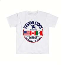 T-Shirt Black Tarjan Army On Tour World Cup 2026 With Usa Canada Mexico Flags And Soccer Player Graphic For Sports Events And Fanwear - 白色 - 查看 11