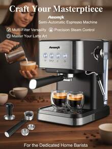 Semi-Automatic Concentrated And Extracted Milk Foam, Household And Office Coffee Machine - Multicolor - View 11