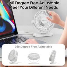 Portable Mini Desk Fan, Multifunctional Dual-Purpose Desk Fan With Hook, 360° Adjustable Rotation, Quiet Personal Fan, Suitable For Bedroom, Kitchen, Office, Mother's Day,Outdoor,Garden,Travel Essentials,Portable Essentials,Beach Essentials,Graduation Season,Commencement,Graduation Ceremony,Graduation Gift,Graduation Present,Graduation Gift,Graduation Present,Congrats Grad,Congratulations Graduate,Valedictorian,Finish School,Graduation Party,Outdoor Essentials,Travel Portable,Hiking Essentials,Camping Essentials,Portable Tools,Summer Essentails,Summer Portable - Color Mixing - View 9