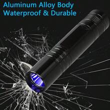 可调节迷你SK68高亮手电筒，带夹子的便携式露营灯 - 紫光手電筒 - 查看 6