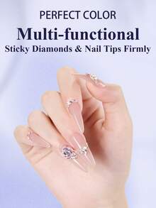 Super Strong Nail Glue Gel 10ml – Air-Dries In 5-10 Seconds, No UV Lamp Needed, Waterproof & Long-Lasting For Press-On Nails Recommend PERFECT COLOR - 10ml - 查看 6