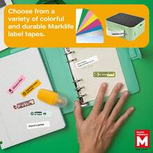 Marklife P15 标签打印机，无线迷你标签打印机，便携式蓝牙热敏打印机，附赠 1 卷 12x40mm 纸质标签带，适用于罐子、瓶子、家居用品、蜡烛、厨房用品，圣诞节/新年礼物（2026） - 綠色 - 查看 6