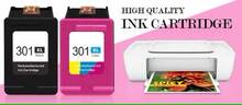 Printer Ink & Toner - 1 Noir et 1 Couleur - Voir 4