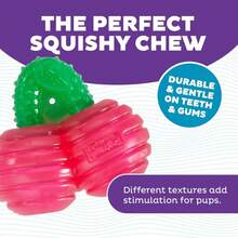 Outward Hound Gummiez Cherries Dog Toy &Amp; Treat Stuffer, 4\U2033 X 4\U2033 Cherry-Scent Interactive Chew For Dogs, Promote Healthy Teeth, Gums &Amp; Mental Enrichment, Reduce Boredom &Amp; Support Dental Health - MàuB - Xem 3