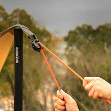 1 pieza Tensor de cuerda para refugio solar de camping al aire libre, sujetador de bloqueo automático de aleación de aluminio - Multicolor - Ver 4