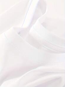 Camiseta Casual de Mujer con Estampado de Corazón Rosa y Lazo, Manga Corta y Cuello Redondo, Suave y Cómoda, Ajuste Holgado y Versátil para el Verano -  , Ideal para Capas y - Blanco - Ver 6