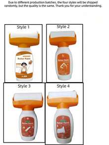 Wall Self-Painting Repair Paint, Roller-Style Wall Repair Paint, White Wall Roller Latex Paint, White Repair Paint, Suitable For Walls And Ceilings, Can Cover Stains, Scratches, Graffiti And Wear, White Water-Based, Low-Odor Wall Paint, Comes With Roller Brush. - Multiple Styles - View 12