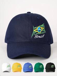 1 件户外刺绣“男孩爱妈妈”可调节棒球帽，防晒休闲帽适合春季、秋季、旅行、海滩、男士、女士、青年、情人节、Y2K 风格 - 刺繡 - 查看 18