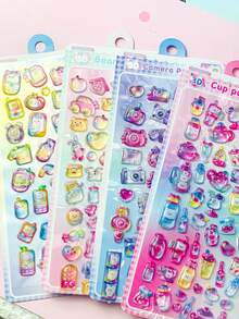 3D Crystal Embossed Wall Decor, Recommended Gift Item, Suitable For Toy, Phone Case Decoration, Cute Cartoon Design - Multicolor - View 8