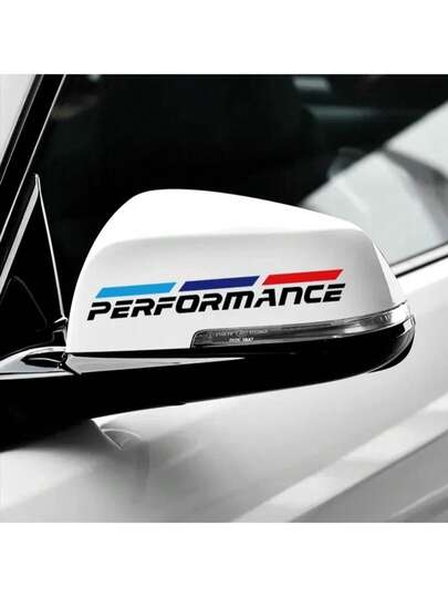 2Pcs Car Rearview Mirror Sticker For M Performance E28 E30 E34 E36 E46 E60 E90 F84 F87 X1 X3 X4 X5 X6 X7 Auto Accessories