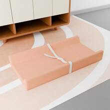 1 pieza Almohadilla cambiadora de pañales para bebé con estampado, Estación de cambio de piel de PU para bebés, Esterilla de masaje para bebés, Empaque comprimido - Multicolor - Ver 18