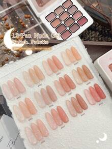 MORDDA 12 Colores Esmalte de Uñas en Gel Tipo Nude Rosa, Alta Saturación de Semi-Sólida para Uso en Salón de Uñas - Multicolor - Ver 8