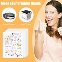 ¡RecomendadoVinilo Adhesivo Imprimible, 50 Hojas A4 Blanco Mate - Impermeable y Secado Rápido - Compatible con Impresoras de Inyección de Tinta y Láser - Superficie Autoadhesiva para Etiquetas y Calcomanías¡Top de Temporada - 1 - Ver 7