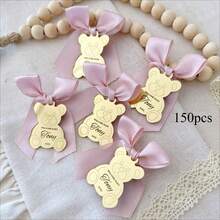 Teddy Bear Tag, Teddy Bear Acrylic Mirror Custom Tag, Personalized Gift Tags, Wedding Acrylic Name Tag, Baptism Name Tag, Name Tags For Favors,Multi-Functional, Ornamental,Reusable,Exquisite,Stylish,High-Quality,Colorful,Modern,Custom,Personalized,Unique,Ideal Gifts For Him,Ideal Gifts For Her,Boyfriend,Dad,Girlfriend,Mom,Family,Friends,Tea Room,Home,Garden,Office,For Anniversaries,For Valentine's Day,For Mother's Day,For Birthdays,For Father's Day,For Graduation,For Weddings,For Housewarming,Warm Ambience,Fall Decor - Gold - View 11