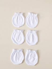 BrownBark Set de 9 piezas de ropa casual y linda para bebé niño, incluye: pelele + pantalones + protector de manos de bebé en algodón sólido y minimalista. Ropa de bebé suave y cómoda. - Blanco - Ver 9