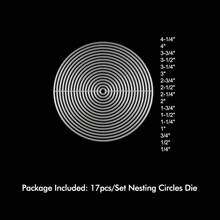 17件套圆形切割模具，金属工艺切割模板，适用于纸艺、DIY卡片制作、剪贴簿、礼品卡制作 - GG0751B - 查看 2