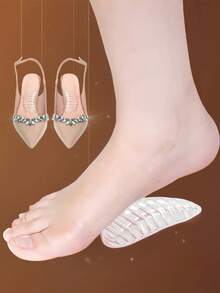 1 par de plantillas con soporte de arco con rayas - transparente - Ver 1