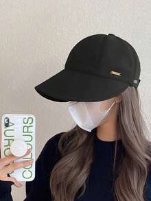 1顶宽檐透气草帽，旅行防晒沙滩帽，时尚百搭，适合送给女朋友、女性朋友，趣味个性化礼物，贴心女士配饰 - 加寬大帽簷 - 查看 6